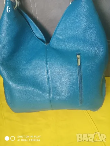 Италианска чанта естесвена кожа Vera pelle., снимка 9 - Чанти - 48562052