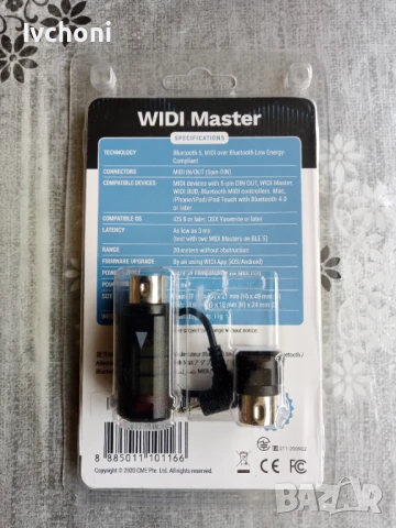  CME WIDI Master - Bluetooth MIDI Adapter, снимка 2 - Други - 51367089