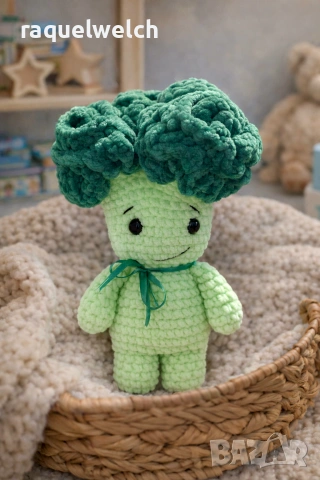 Ръчно Изплетен Брокол "Амигуруми"