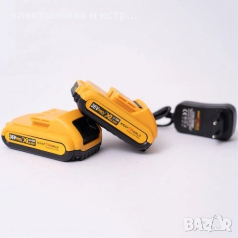 Ударен Винтоверт Крафтроял + 111 ЧАСТИ инструменти 36V бормашина 8 Ah , снимка 3 - Други инструменти - 53163262