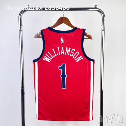 Мъжки потник Jordan New Orleans Zion Williamson размер XL, снимка 2 - Тениски - 52029263