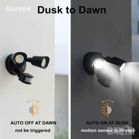 LED външна лампа със сензор за движение, снимка 10 - Външни лампи - 53198657