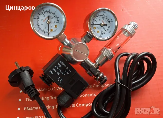Аквариум Co2 ,Редуцир-вентил Со2 за аквариум,електрически 220V., снимка 3 - Други машини и части - 49421606
