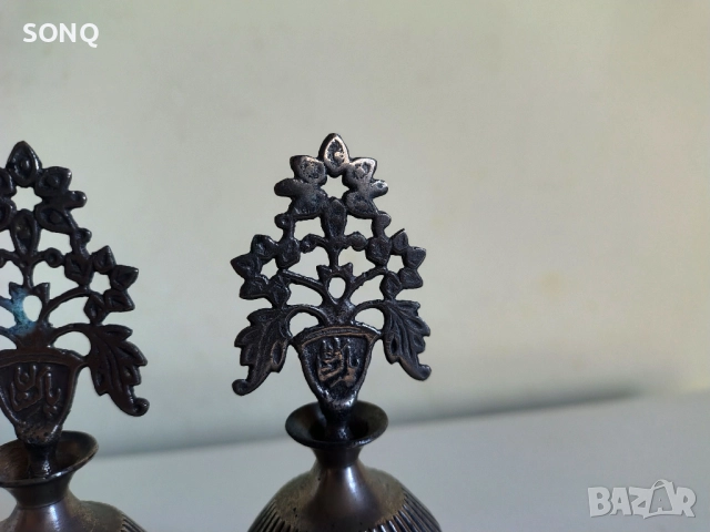 Прекрасни Стари Бронзови Шишенца За Парфюм, снимка 2 - Антикварни и старинни предмети - 52150896