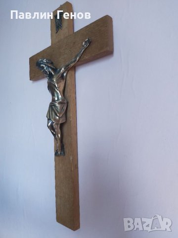 Стар кръст , Исус Христос 50.5х28см , снимка 7 - Други ценни предмети - 41394621