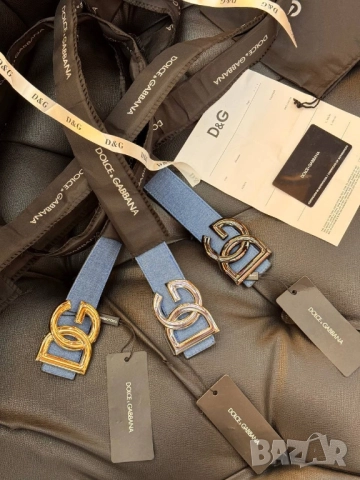 колан от естествена кожа, кутия, сертификат и торба dolce gabbana , снимка 4 - Колани - 51738689