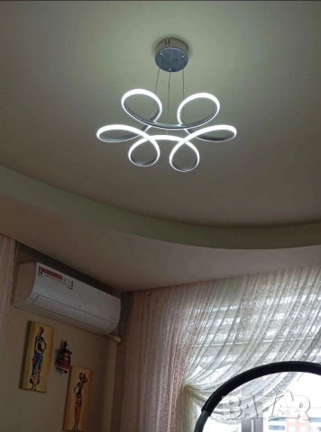 Лед /LED полилей с дистанционно, снимка 2 - Полилеи - 53598715