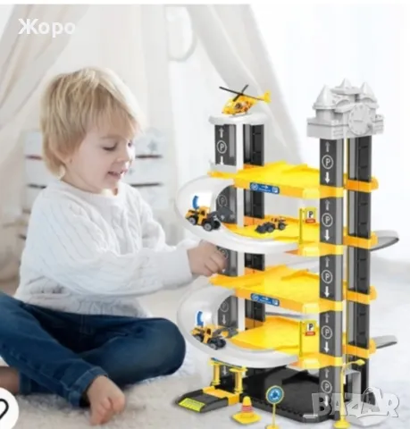 Детски паркинг/писта/гараж с асансьор КН0111, снимка 4 - Коли, камиони, мотори, писти - 48020476