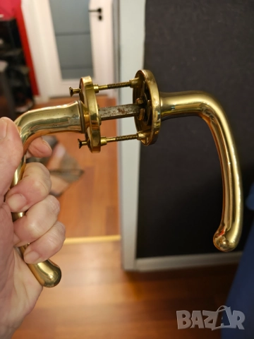 Масивни месингови дръжки за врати , снимка 6 - Интериорни врати - 51379153