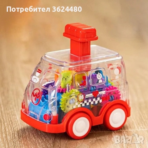 Прозрачна Количка със Зъбни Колела "Gear Car" 4747, снимка 13 - Коли, камиони, мотори, писти - 52542187
