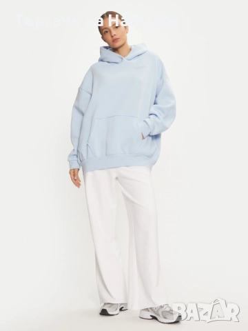 $91 Унисекс суичър Under Armour UA Icon Fleece Ultra 2XL Oversized Hoodie светло син blue, снимка 4 - Суичъри - 52113431