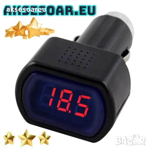 Универсален тестер за акумулатор с Led дисплей Дигитален волтметър за запалка на кола и камион без м, снимка 6 - Аксесоари и консумативи - 47619796