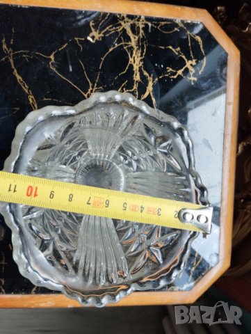 стара кристална ваза арт деко, снимка 3 - Други ценни предмети - 41119493