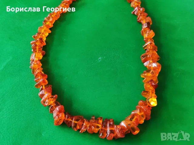 Кехлибар гердан, снимка 3 - Антикварни и старинни предмети - 49112733