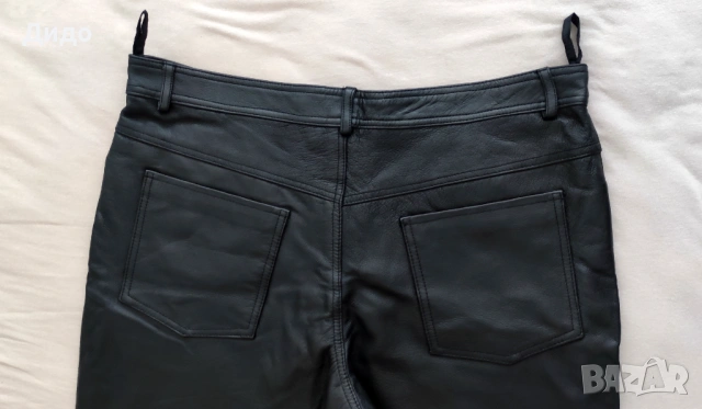 НОВ мъжки кожен панталон от естествена кожа JCC, снимка 4 - Панталони - 53184314