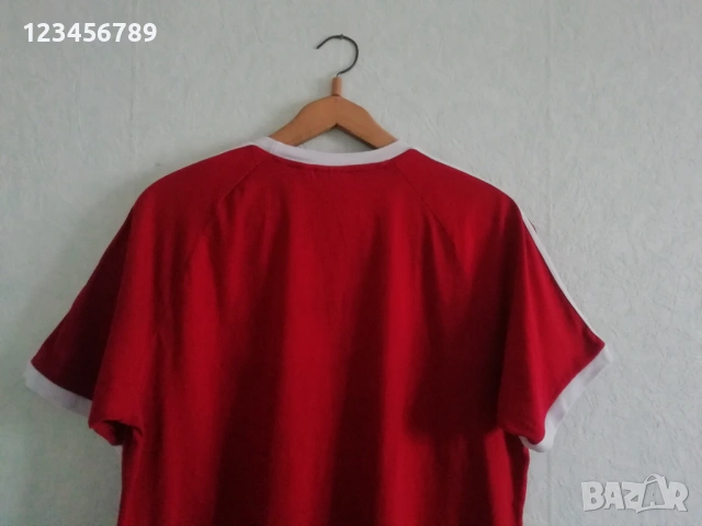Adidas Originals 3 Stripes California Red XL Treofil оригинална памучна мъжка тениска Адидас , снимка 3 - Тениски - 53663587