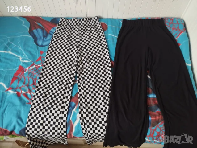 Памучни панталони за момиче размер 158 см широко спортно долнище 