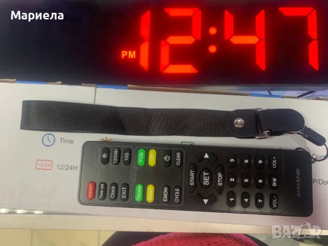 ANJANK Преносим часовник с таймер за фитнес / Фитнес Часовник, снимка 4 - Други - 47628974