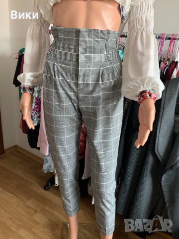 Елегантен панталон с висока талия, снимка 2 - Панталони - 40679016