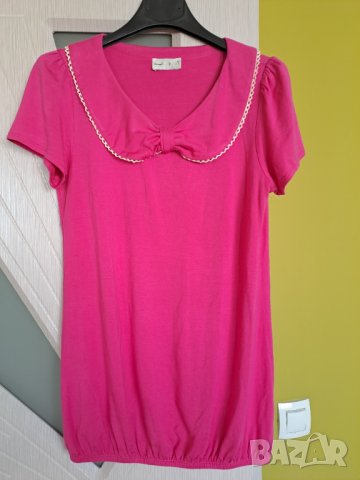 Дамска лятна блуза Giocco къс ръкав и яка 