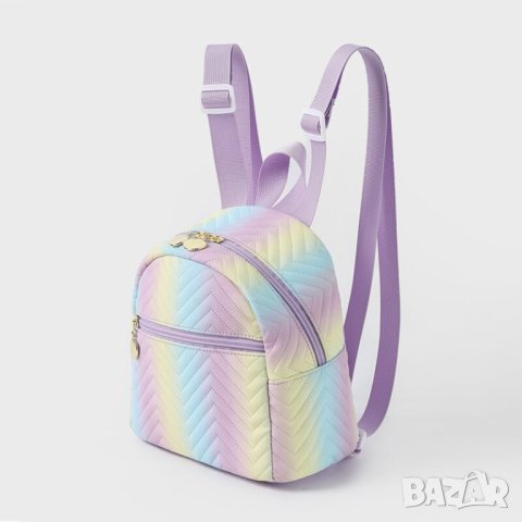 ватирана раница Дамска Многоцветна модна ежедневна лека за пътуване Чанта през рамо Ученическа чанта