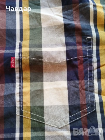 Мъжка карирана риза Levi's - размер XXL, снимка 5 - Ризи - 51318314