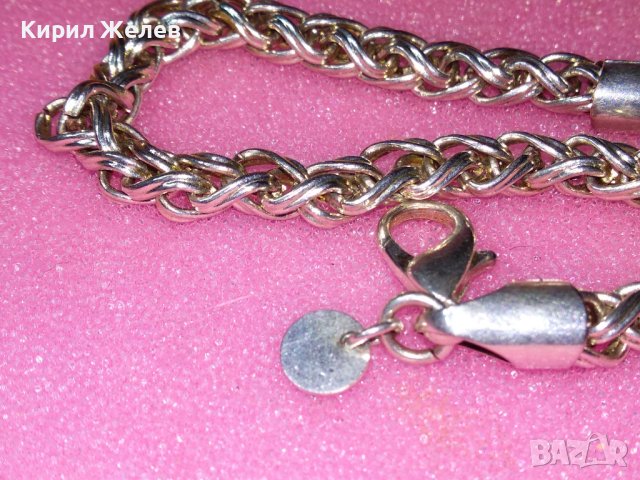 КРАСИВА ВИНТИДЖ АРТ МОДЕЛ СРЕБЪРНА ГРИВНА СРЕБРО 925 РЯДКА ПЛЕТКА 43248, снимка 7 - Гривни - 44390425