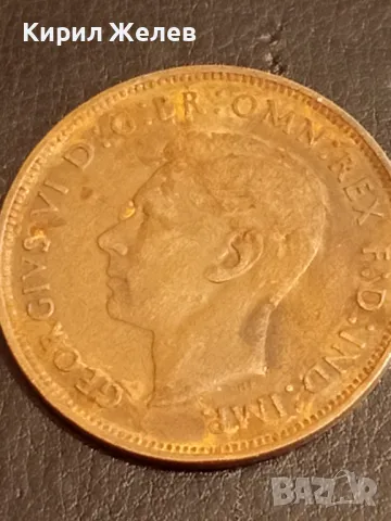Стара монета 1 пени 1946г. Великобритания Крал Джордж шести 49832, снимка 4 - Нумизматика и бонистика - 49080257