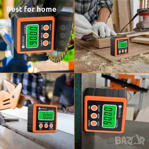 Цифров LCD транспортир ,ъгломер, водоустойчив Neoteck , снимка 4 - Измервателни инструменти - 50004708