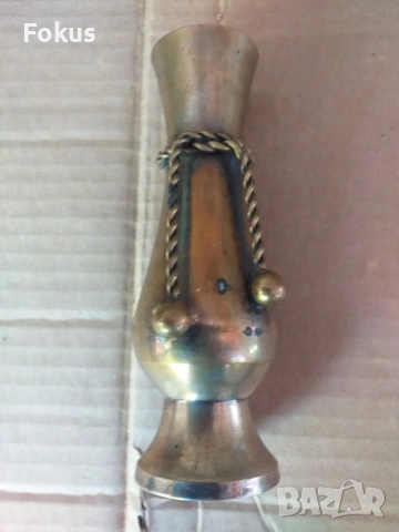 ВАЗА БРОНЗ МЕСИНГ, снимка 3 - Антикварни и старинни предмети - 53519559