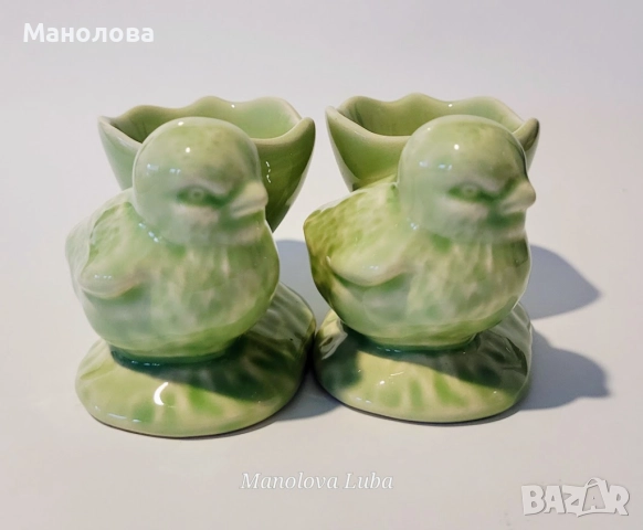 Две винтидж порцеланови чашки/коктиери/ за яйца, снимка 4 - Други ценни предмети - 52437906