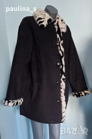 Два различни броя / Луксозен дамски кожух "bn" blanc noir със зебра принт , снимка 12 - Палта, манта - 44323367