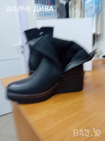 Намаление Дам.боти м 5185 черни , снимка 4 - Дамски боти - 52573648
