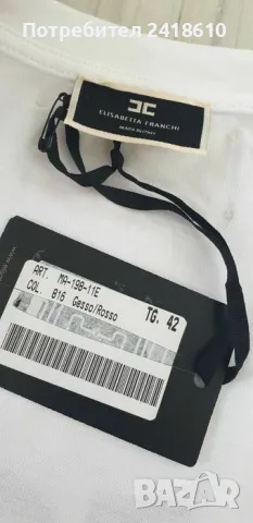 Elisabetta Franchi Italy Cotton Womens Size 40 - 42 - 44 - 46 НОВО! ОРИГИНАЛ! Дамски Тениски!, снимка 14 - Тениски - 50104279