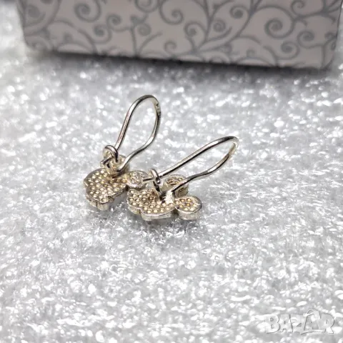 Детски Сребърни Обеци Мини Маус (проба 925)-1,73 грама, снимка 7 - Обеци - 48661016