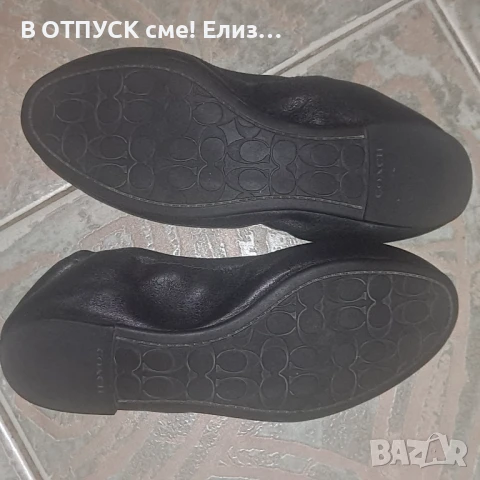 COACH кожени балеринки обувки оригинал естествена кожа, снимка 5 - Дамски ежедневни обувки - 51130538