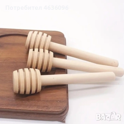 Дървена лъжичка за мед, снимка 4 - Прибори за хранене, готвене и сервиране - 52240751