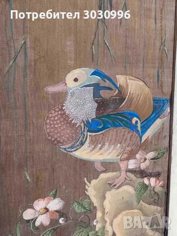 Параван сецесион, арт нуво, арт деко...около 100 годишен, снимка 3 - Декорация за дома - 48482644