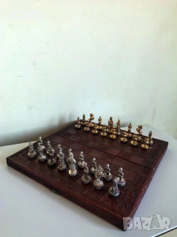 Стар Колекционерски Шах,Табла, снимка 2 - Антикварни и старинни предмети - 53838659