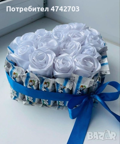 Сатененени рози, снимка 6 - Ръчно изработени сувенири - 53537659