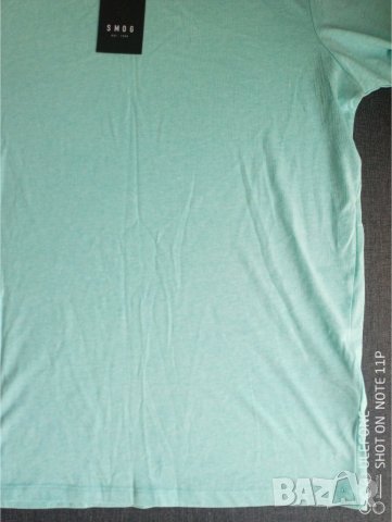 Памучна тениска SMOG размер М цвят Mint, снимка 5 - Тениски - 39093917