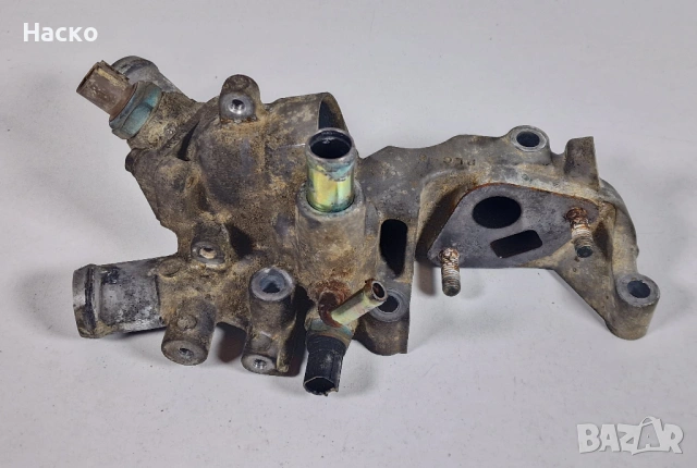 Тяло Корпус Фланец Стойка Термостат Honda FR-V FRV 1.7 Хонда ФР-В ФРВ, снимка 2 - Части - 53502129