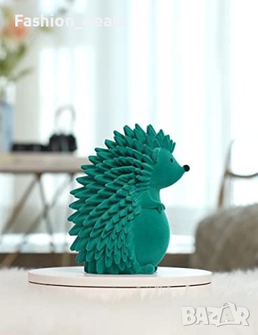 Нова Статуя скулптура на зелен таралеж Фигурка животно Декор стая 16 см, снимка 4 - Декорация за дома - 40754119