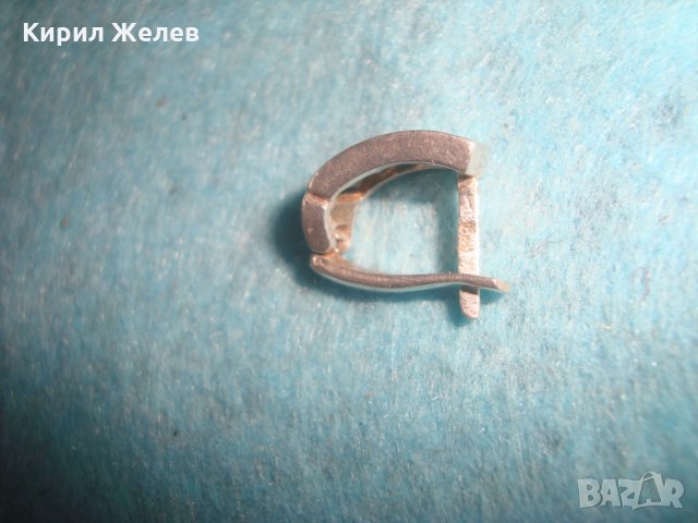 СТАРА СКЪПОЦЕННА СРЕБЪРНА ОБЕЦА СРЕБРО 925 - АНГЛИЯ с ФАСЕТ КРИСТАЛИ 25916, снимка 8 - Обеци - 35736256
