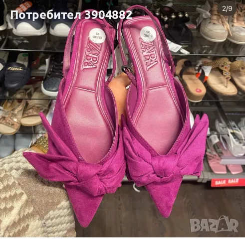 Zara дамски обувки, снимка 1 - Дамски елегантни обувки - 47540584