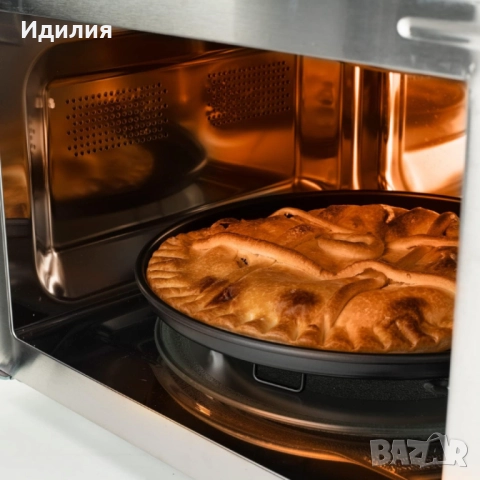 Микровълнова с грил и конвекция Black+Decker BXMZ900E – 25L, 900W, автоматични програми, снимка 7 - Микровълнови - 51723210