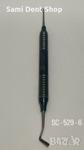 Щопфер с топче и шпатул за композити – моделажен дентален инструмент