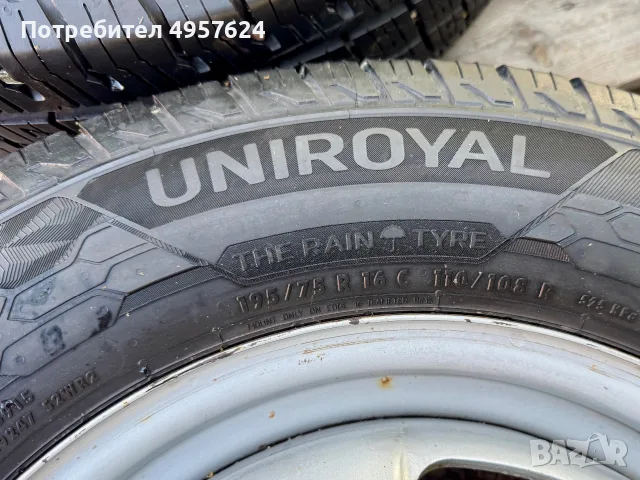 6бр.Джанти 16" 6x170+НОВИ ЗИМНИ ГУМИ Uniroyal 195/75/16C за бус ДВОЙНИ  ГУМИ Iveco Daily(2000-2026), снимка 17 - Гуми и джанти - 56210806