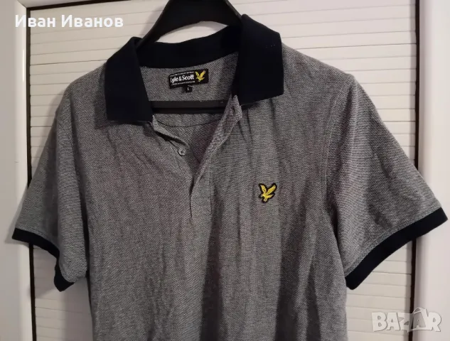 Чисто нова оригинална фланелка с яка Lyle & Scott, снимка 4 - Тениски - 49592156