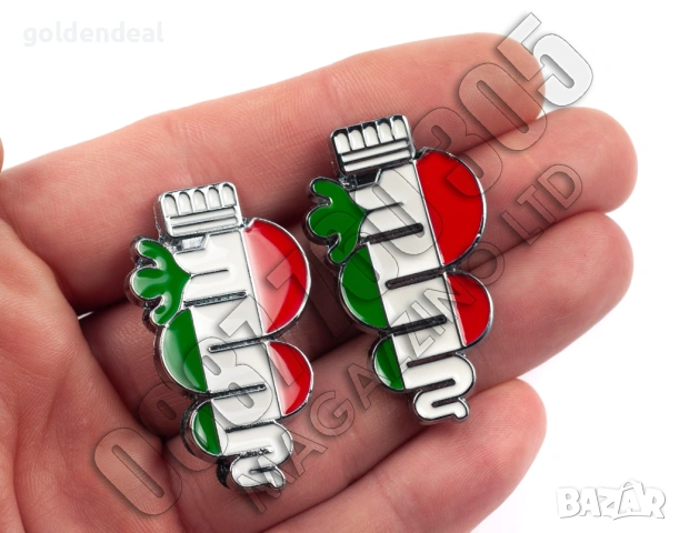 Метална Емблема за Алфа Ромео Змия с Италиански Флаг Alfa Romeo, снимка 13 - Аксесоари и консумативи - 53746920